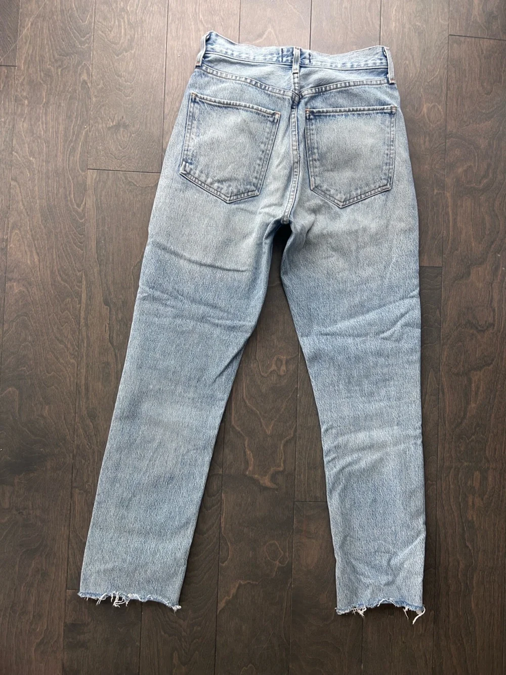 Agolde Denim Jeans Riley Cropped High Rise - Picture 5 of 9